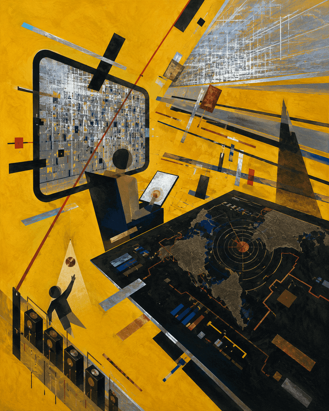 Oneira dream painting, accumulated beliefs rendered as landscape